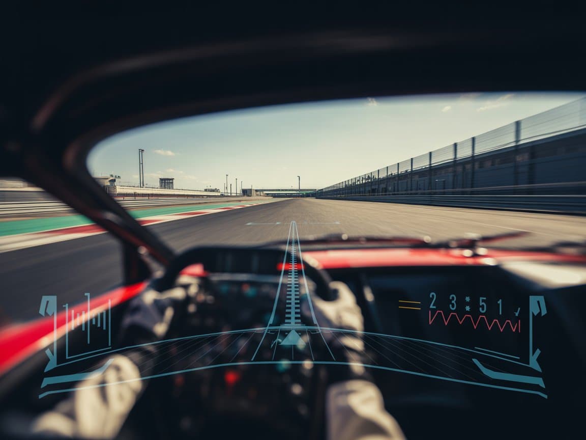 Racing telemetry overlay preview